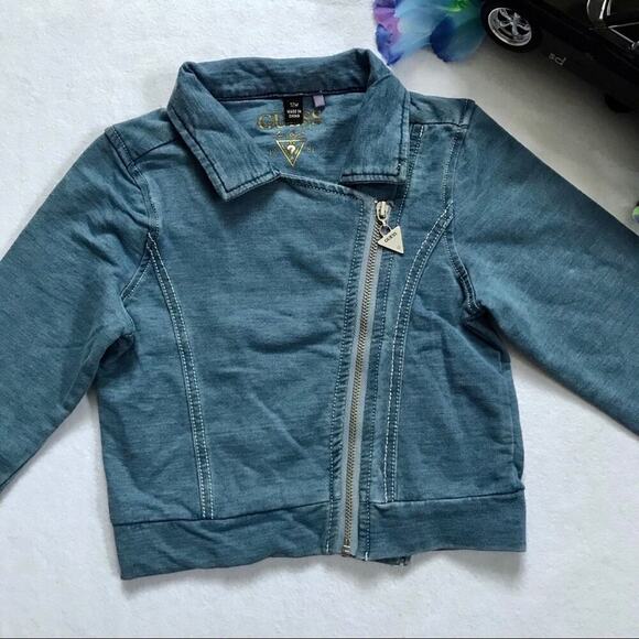 Guess Chambray Jacket and Cat & Jack Bolero New Bundle for Girls 12M - Picture 3 of 16